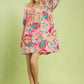 Umgee Paisley Print Mini Dress