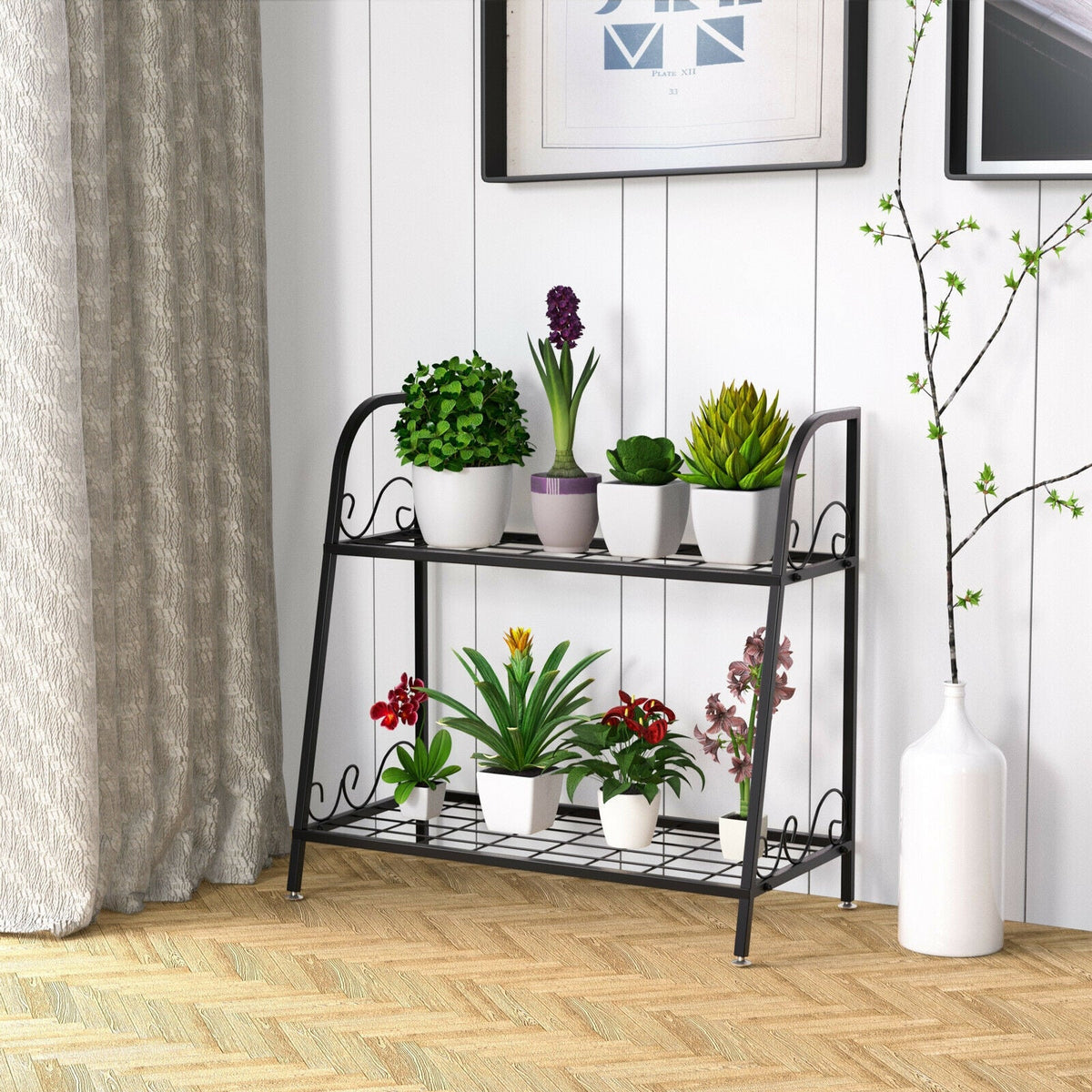 3-Tier Shoe Rack Bench with Adjustable Shelves for Entryway and Living Room