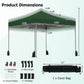 9.5 x 9.5 Feet Pop up Canopy Tent with Adjustable Heights