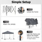 9.5 x 9.5 Feet Pop up Canopy Tent with Adjustable Heights