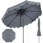 9 Feet Patio Umbrella with Push Button Tilt and Crank