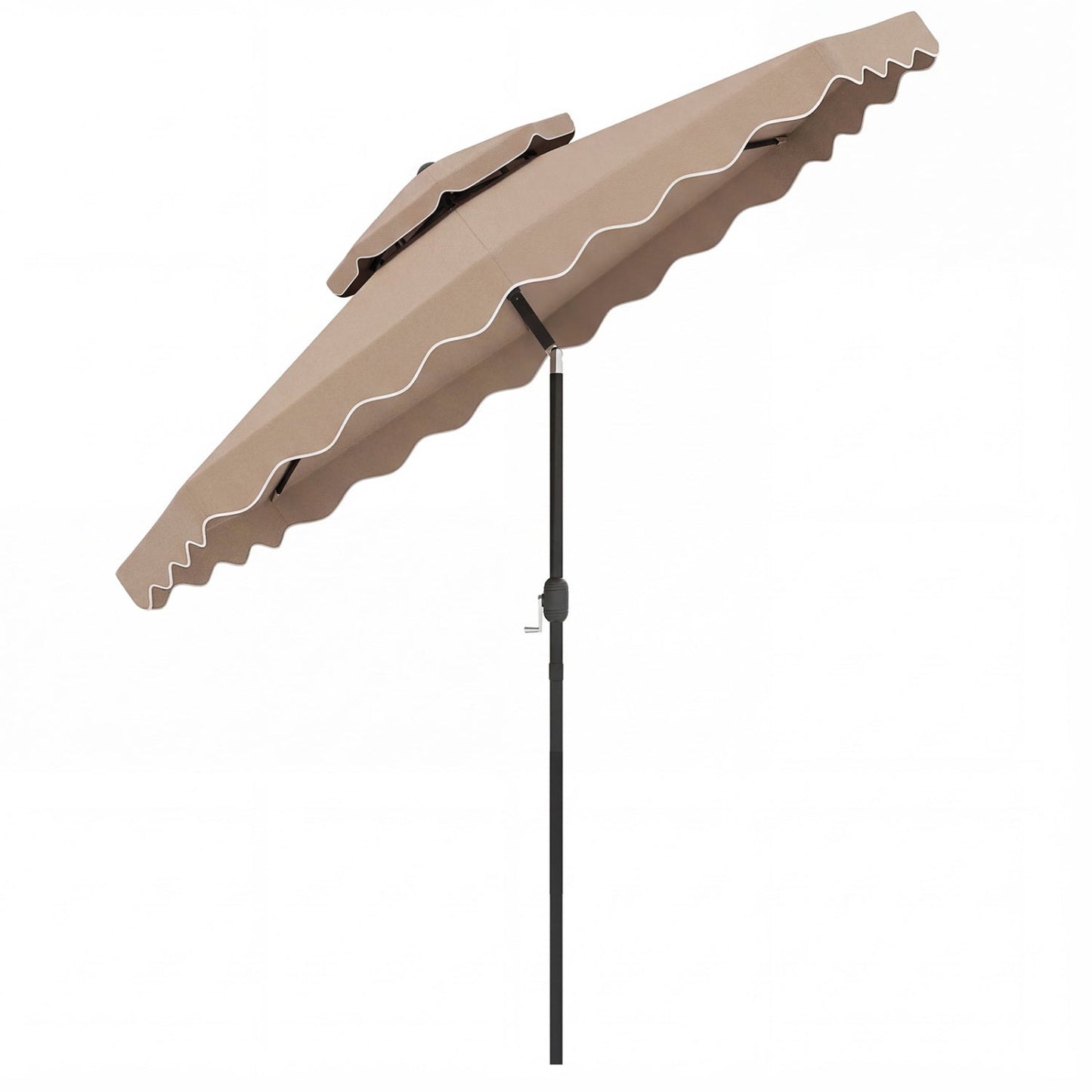 9 Feet Patio Umbrella with Push Button Tilt and Crank