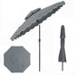 9 Feet Patio Umbrella with Push Button Tilt and Crank