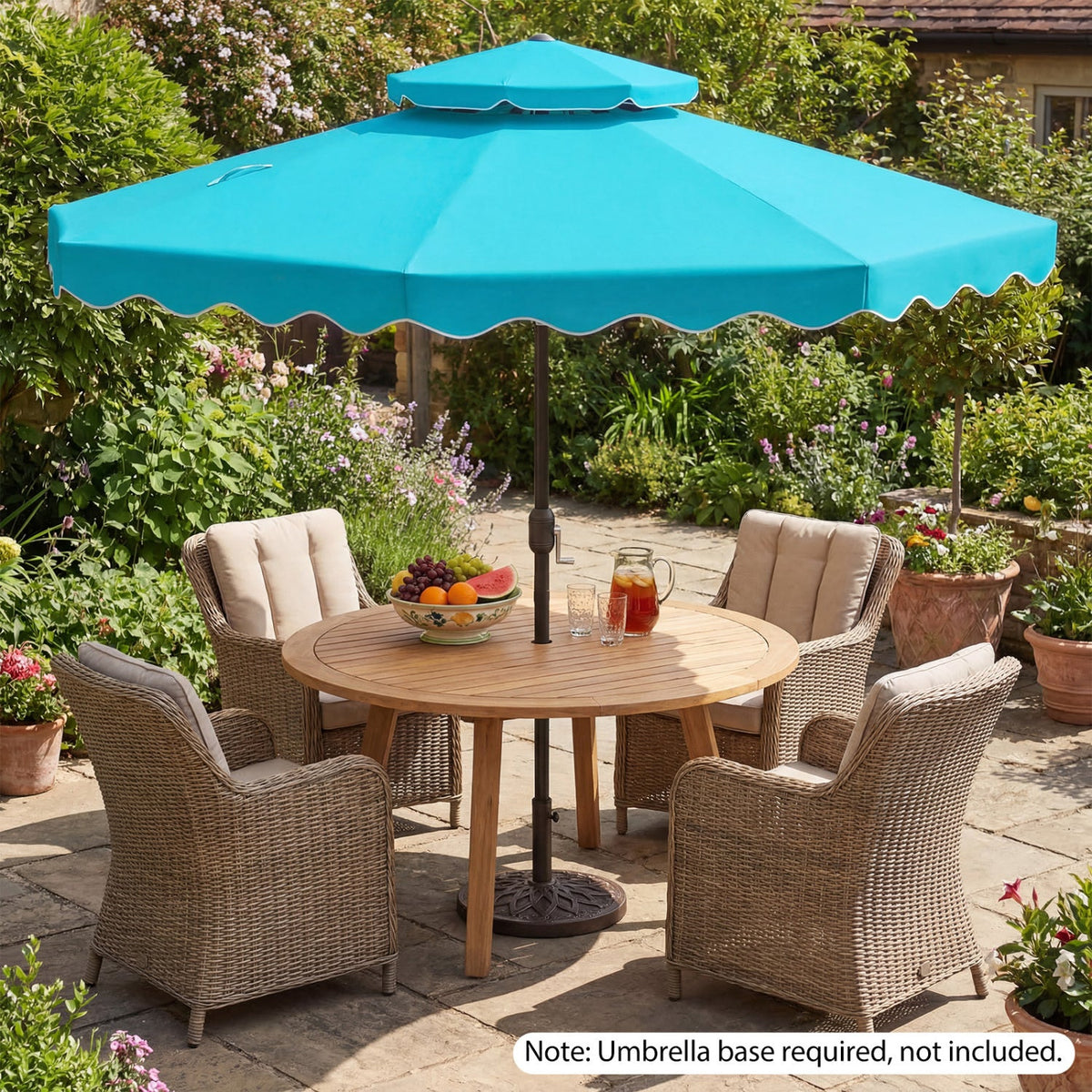 9 Feet Patio Umbrella with Push Button Tilt and Crank