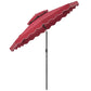 9 Feet Patio Umbrella with Push Button Tilt and Crank