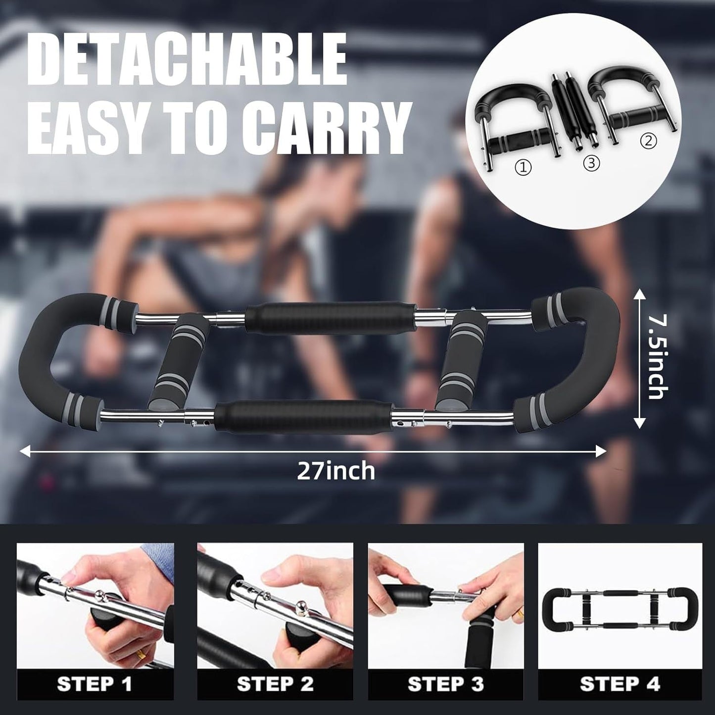 Adjustable U-Shape Arm & Chest Trainer – Multi-Functional Fitness Device