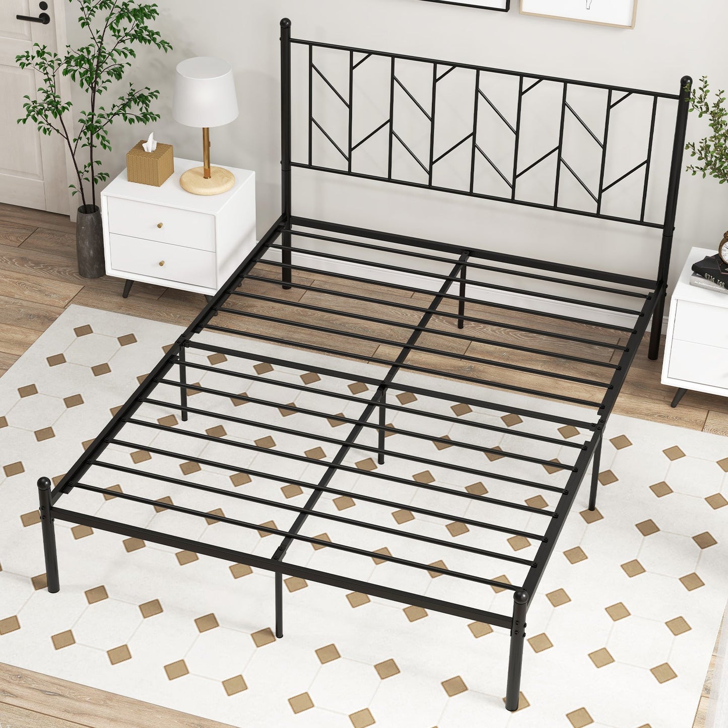 Mini Green House Metal Frame with Waterproof Bottom Mat and Wind Ropes