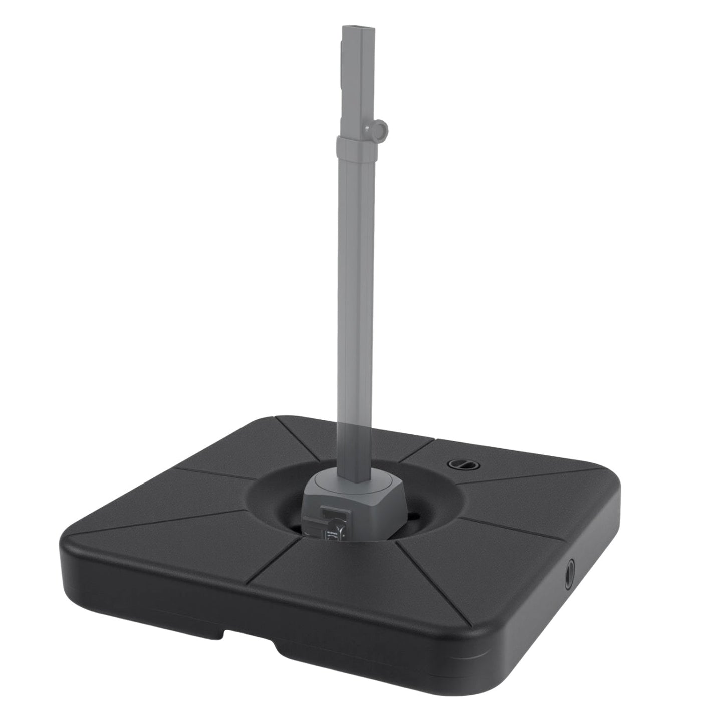 Cantilever Patio Umbrella Base 220 LBS Water and Sand Fillable Weighted Stand