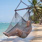 Caribbean Hammock Chair with Metal Spreader Bar Large Soft-Spun Rope Woven Swing