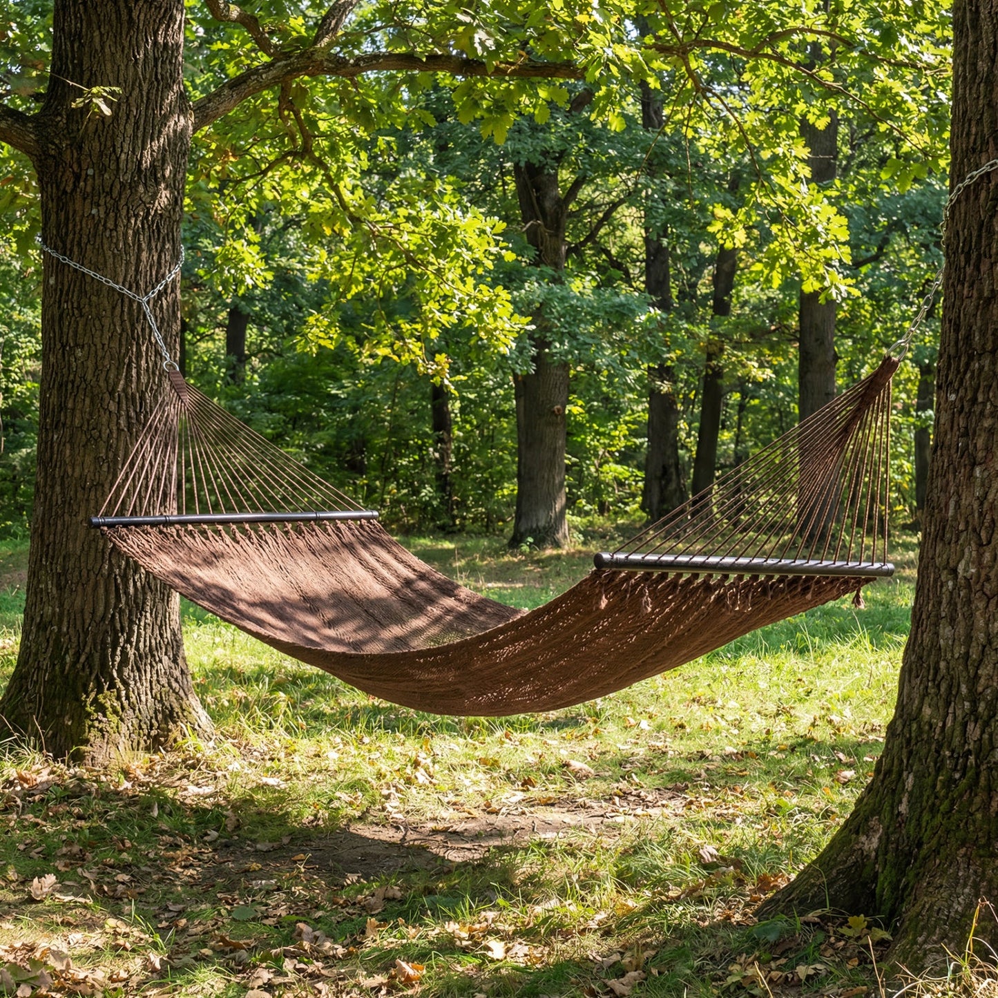 Caribbean Hammock with Spreader Bar for Patio Poolside