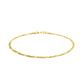 14k Yellow Gold Figaro Bracelet (1.90 mm)