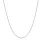 14k White Gold Faceted Cable Link Chain (1.2 mm)
