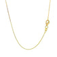 18k Yellow Gold Diamond Cut Cable Link Chain (0.80 mm)