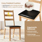 Dining Chairs Set of 2 Farmhouse Dining Room Chairs with Hollowed Backrest