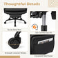 Big and Tall Office Chair with Retractable Footrest 500 lbs