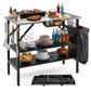 Foldable Outdoor Cook Station with Removable Shelves