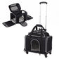 Rolling Pet Carrier with Wheels for Cats and Small Dogs