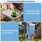 Folding Camping Chair with Cup Holder and Storage Pocket