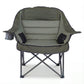 Folding Oversized Camping Chair with Side Pockets and Cup Holder