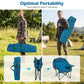 Folding Oversized Camping Chair with Side Pockets and Cup Holder