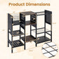 Garden Tool Organizer with Wooden Shelves for Garage and Shed