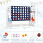 Giant 4-to-Score Game Set Jumbo Connect Four Game with Ring-toss