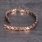 Vinterly Magnetic Pure Copper Bracelets for Women 6.5mm Vintage Chain Health Energy Magnet Arthritis Pain Relief Women Jewelry