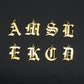 316 Stainless Steel Old English Letter Charms | DIY Alphabet Jewelry Findings for Bracelets and Necklaces