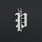 316 Stainless Steel Old English Letter Charms | DIY Alphabet Jewelry Findings for Bracelets and Necklaces