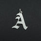 316 Stainless Steel Old English Letter Charms | DIY Alphabet Jewelry Findings for Bracelets and Necklaces