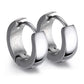 Rock Punk Huggie Earrings | Stainless Steel Unique Small Hoop Earrings for Men and Women