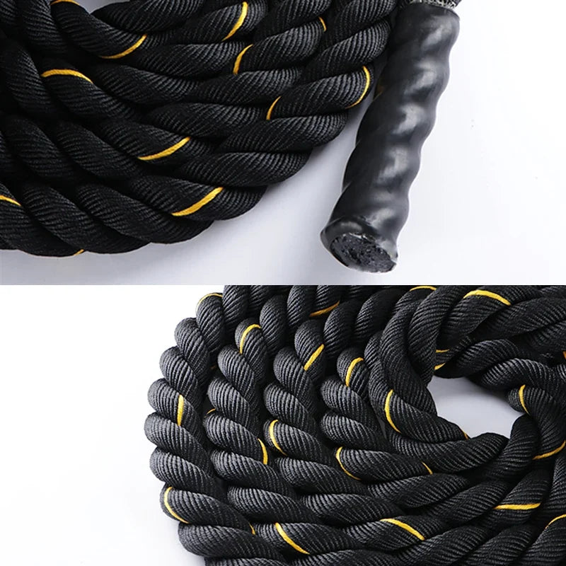 Battle Ropes for Gym & Home Heavy CrossFit Strength Training