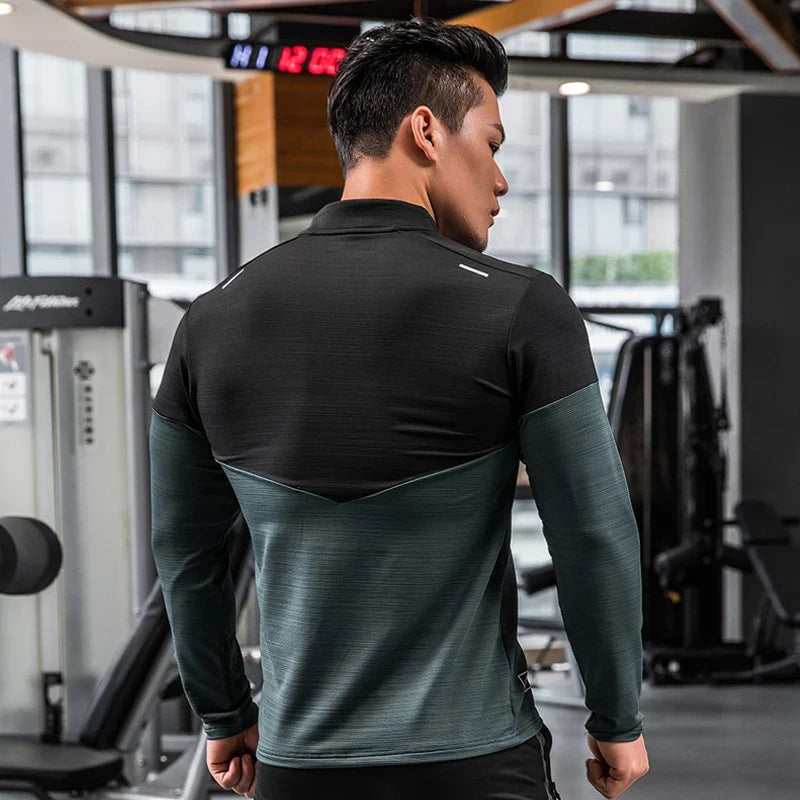 Men's All Purpose Long Sleeve Shirt Compression, Rashguard, Fitness, Sports