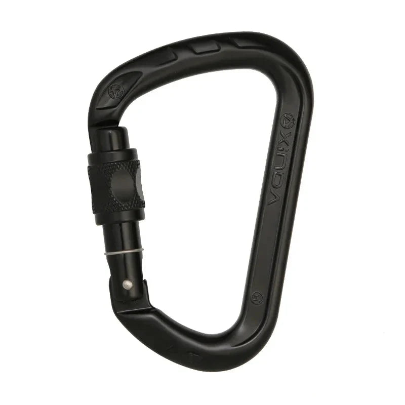 D-Shape Rock Climbing Carabiner - Auto-Locking and Durable