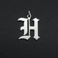 316 Stainless Steel Old English Letter Charms | DIY Alphabet Jewelry Findings for Bracelets and Necklaces