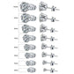 Huitan Minimalist Crystal Cubic Zirconia Stud Earrings | 6 Claws Unisex Fashion Jewelry