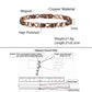 Magnetic Bracelet for Women Heart Pure Copper Energy Bracelet Healing Chain Link Vintage Magnetic Copper Bracelets Therapy Arthr
