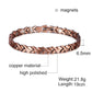 Vinterly Magnetic Pure Copper Bracelets for Women 6.5mm Vintage Chain Health Energy Magnet Arthritis Pain Relief Women Jewelry