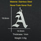 316 Stainless Steel Old English Letter Charms | DIY Alphabet Jewelry Findings for Bracelets and Necklaces