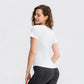 Women's Breathable Mesh Running Shirt   Quick Dry  Elastic Yoga Top