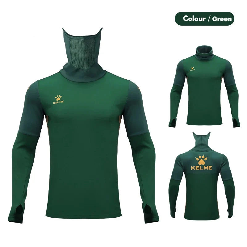 Men's Thermal Training Pullover with Face Cover & Thumb Holes