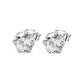 Huitan Minimalist Crystal Cubic Zirconia Stud Earrings | 6 Claws Unisex Fashion Jewelry