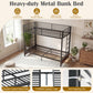 Heavy Duty Metal Bunk Bed Frame with Headboard and Footboard