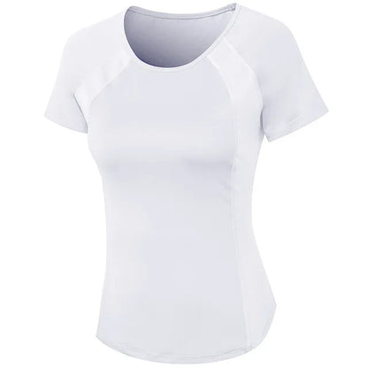 Women's Breathable Mesh Running Shirt   Quick Dry  Elastic Yoga Top