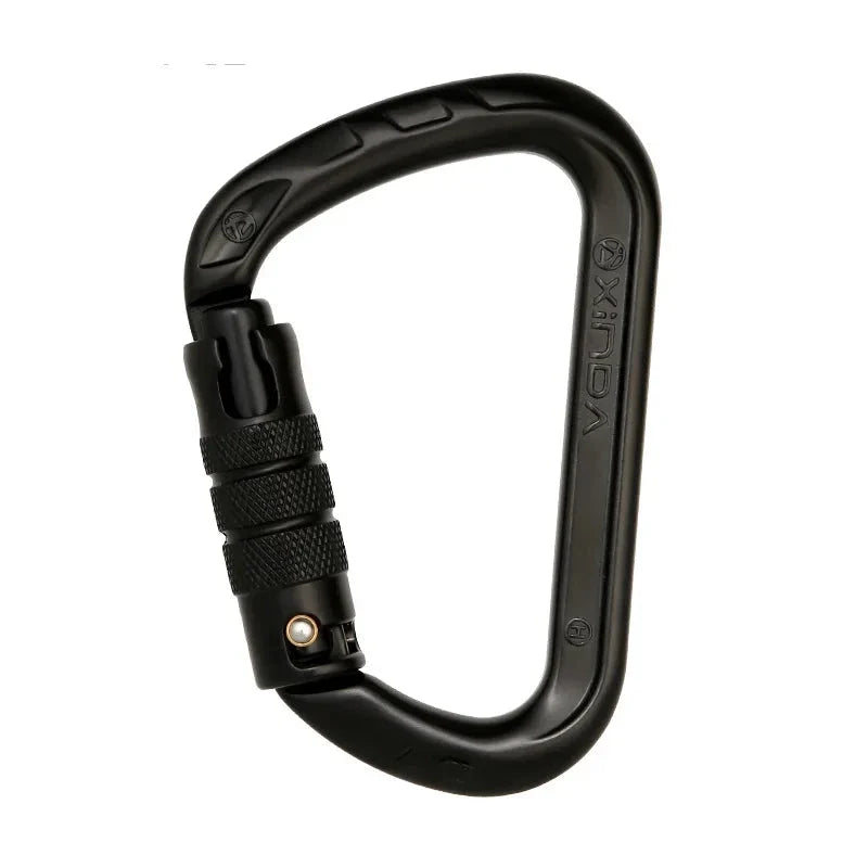 D-Shape Rock Climbing Carabiner - Auto-Locking and Durable