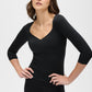 Iconic 3/4 Sleeve MicroPerle Top