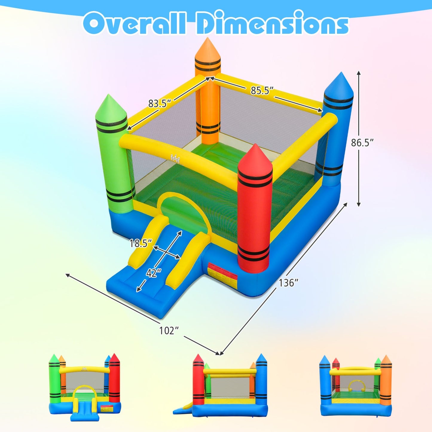 Inflatable Bounce House 2-in