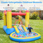 Inflatable Bounce House with Water Slide and 370W Blower