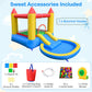 Inflatable Bounce House with Water Slide and 370W Blower