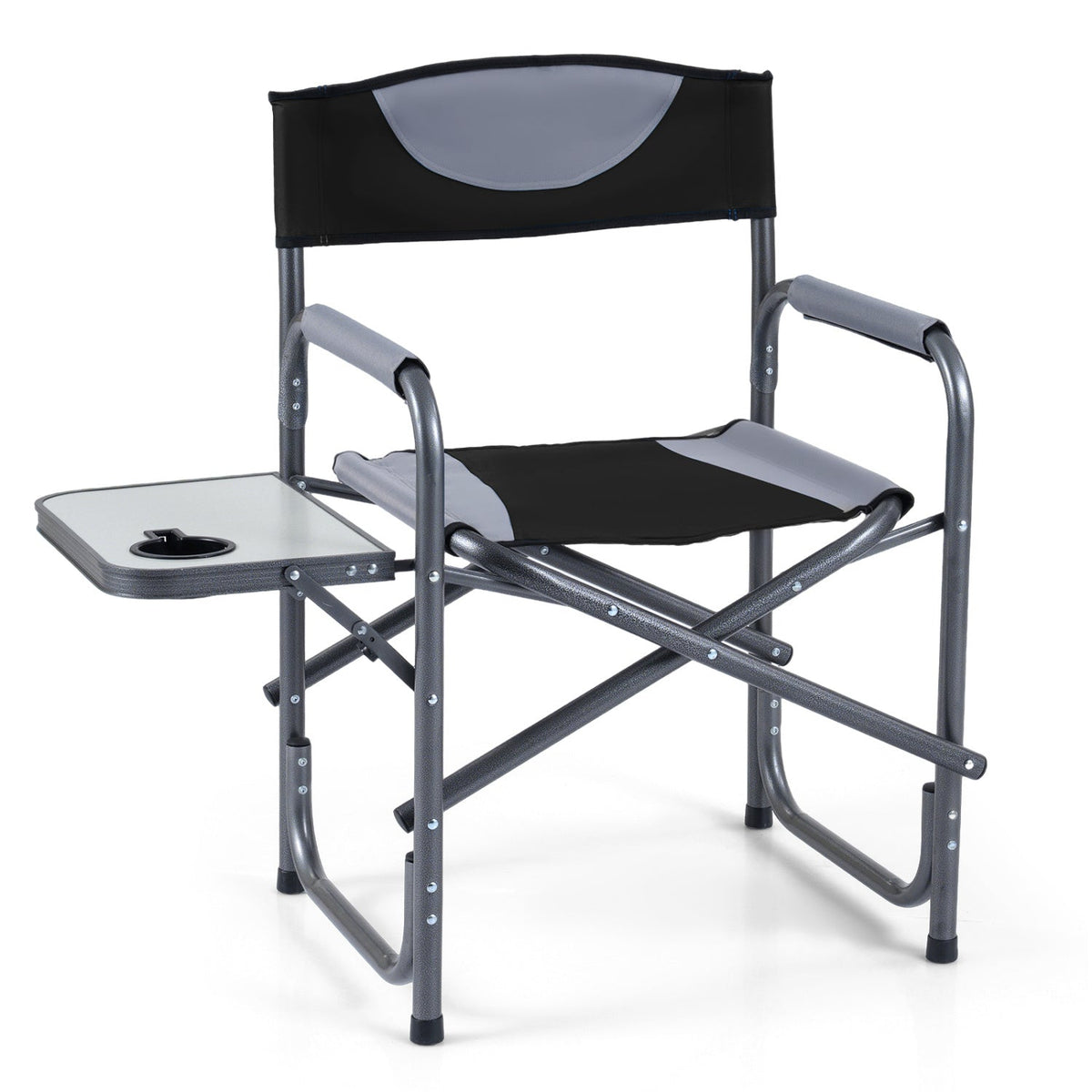 Lightweight Folding Camping Chair with Side Table